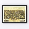 Vintage Map of Spencer, Massachusetts 1877