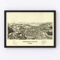 Vintage Map of Townsend Center, Massachusetts 1889