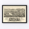 Vintage Map of Maynard, Massachusetts 1879