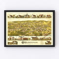 Vintage Map of Highlandville, Massachusetts 1887