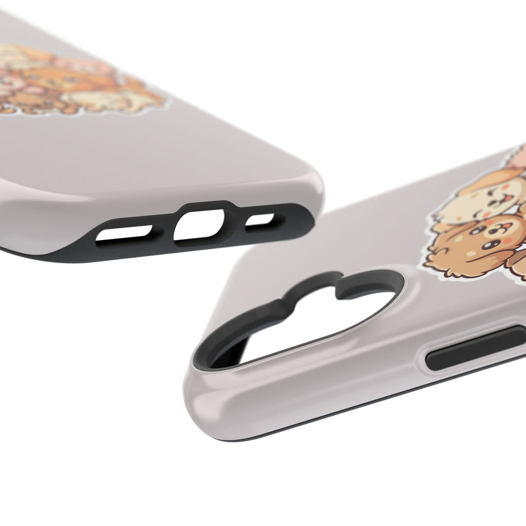 Cute Puppy Pile Magnetic Impact-Resistant Phone Case