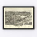 Vintage Map of Cottage City, Massachusetts 1890
