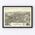 Vintage Map of Palmer, Massachusetts 1879
