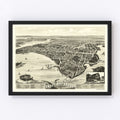 Vintage Map of Onset Bay Grove, Massachusetts 1885