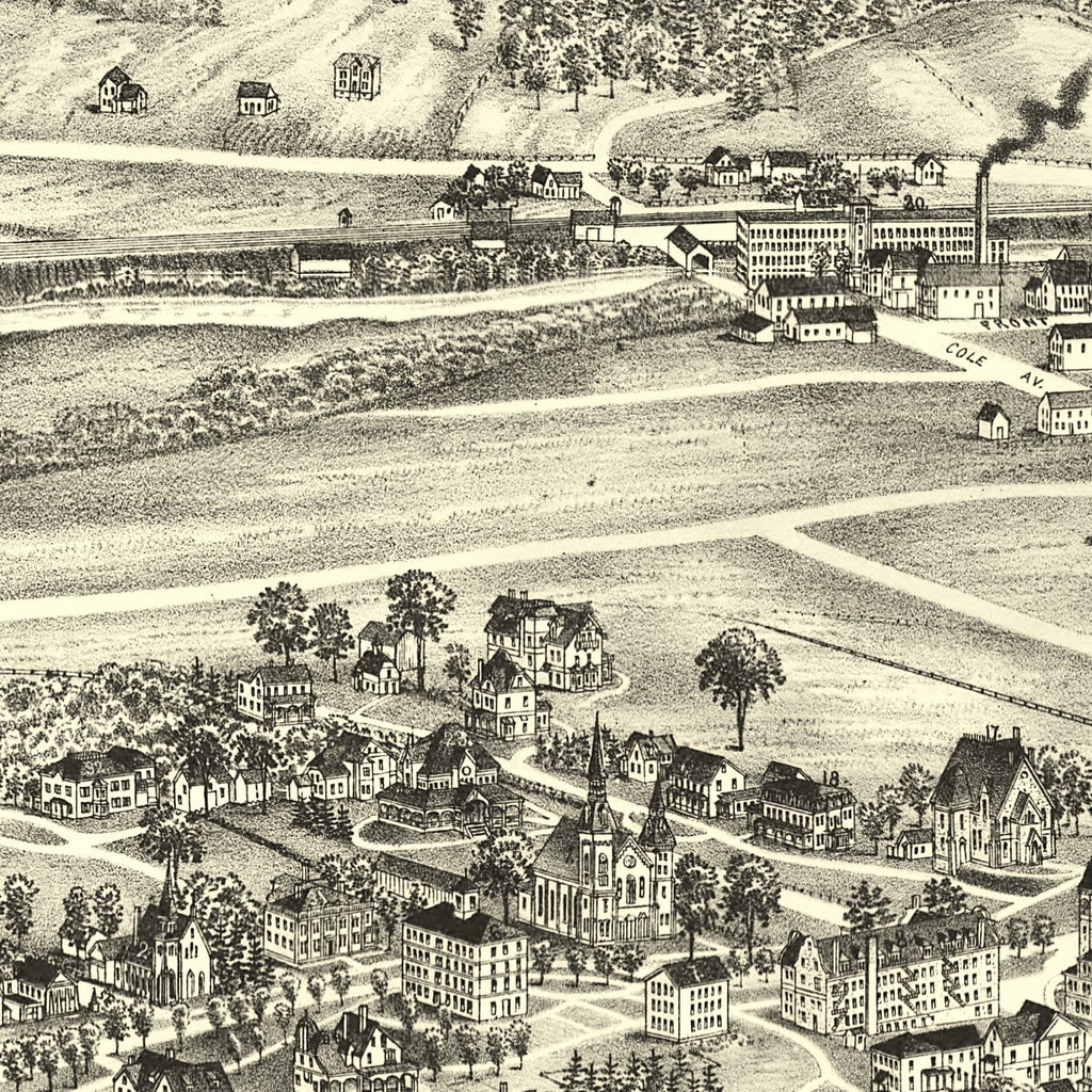 Vintage Map of Williamstown, Massachusetts 1898