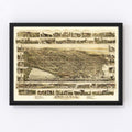 Vintage Map of Bristol, Rhode Island 1891