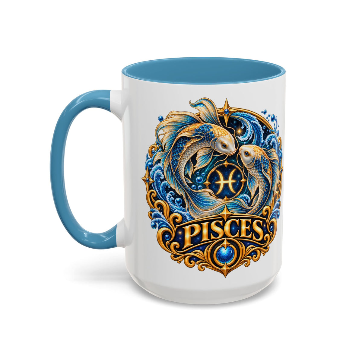 Pisces Zodiac Coffee Mug — Decorative Accent Astrology Mug (11/15oz)
