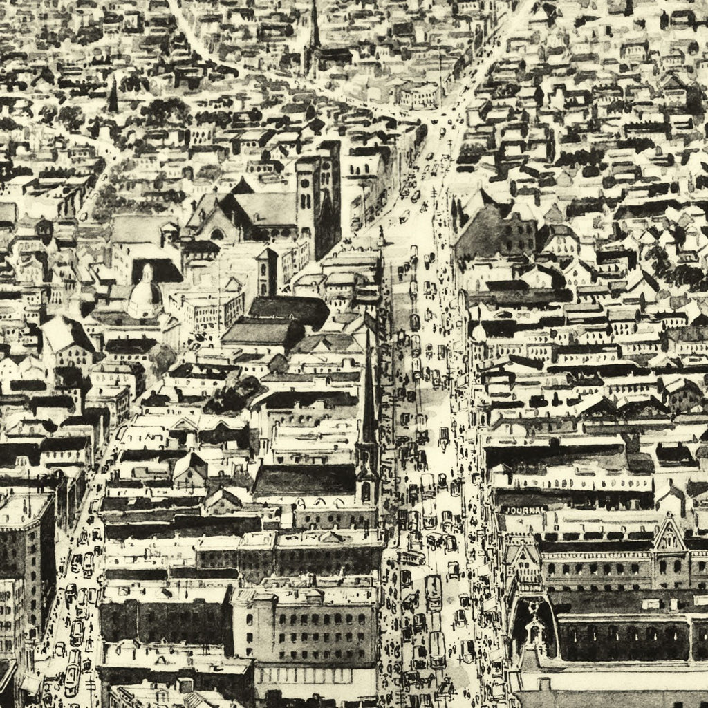 Vintage Map of Providence, Rhode Island 1895
