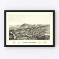 Vintage Map of Jewett City, Connecticut 1889