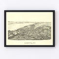 Vintage Map of Cazenovia, New York 1890