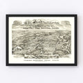 Vintage Map of Despatch, New York 1890