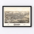 Vintage Map of Ilion, New York 1881