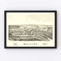 Vintage Map of Middleville, New York 1890