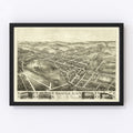 Vintage Map of Oneida, New York 1874