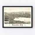 Vintage Map of Skaneateles, New York 1884