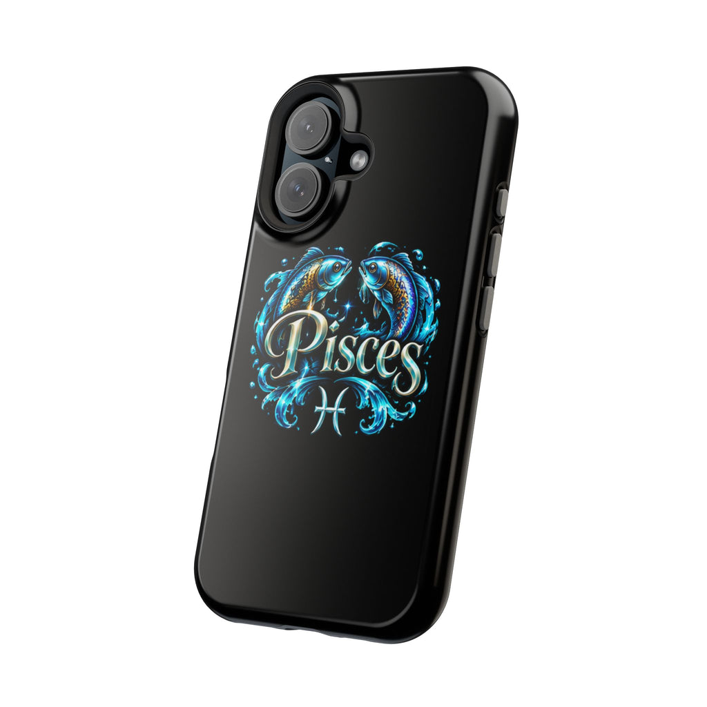 Pisces Magnetic Impact-Resistant Phone Case — Zodiac Fish Astrology Design