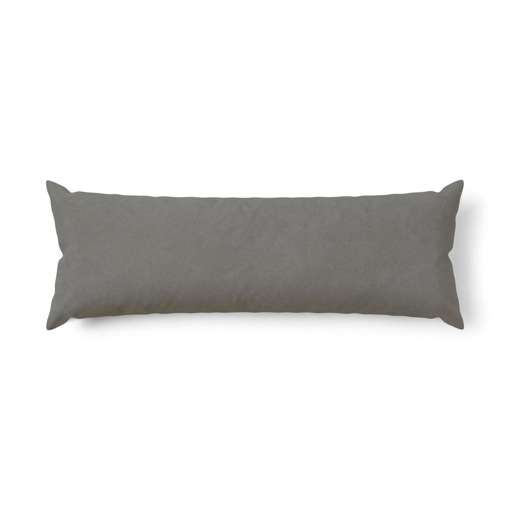 Charcoal Gray Body Pillow — Long Support Cushion for Sleep & Side-Sleepers