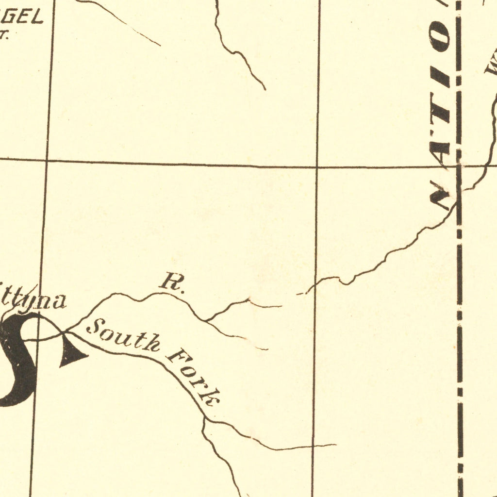 Vintage Yukon Gold Belt Map 1897