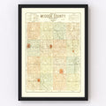 Vintage Map of McCook County, South Dakota 1900