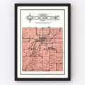 Vintage Map of Dell Rapids Township, Minnehaha County, South Dakota 1913