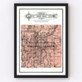 Vintage Map of Sioux Falls Township, Minnehaha County, South Dakota 1913