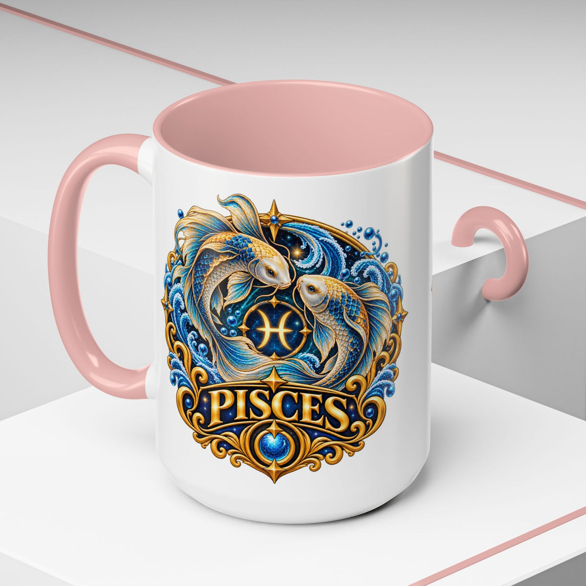 Pisces Zodiac Coffee Mug — Decorative Accent Astrology Mug (11/15oz)