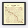 Vintage Map of Black Hawk County, Iowa 1887