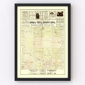 Vintage Map of Buena Vista County, Iowa 1901