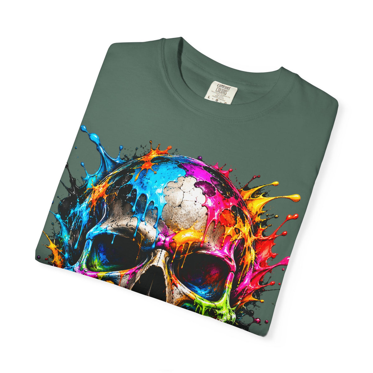Color Splash Skull T-Shirt
