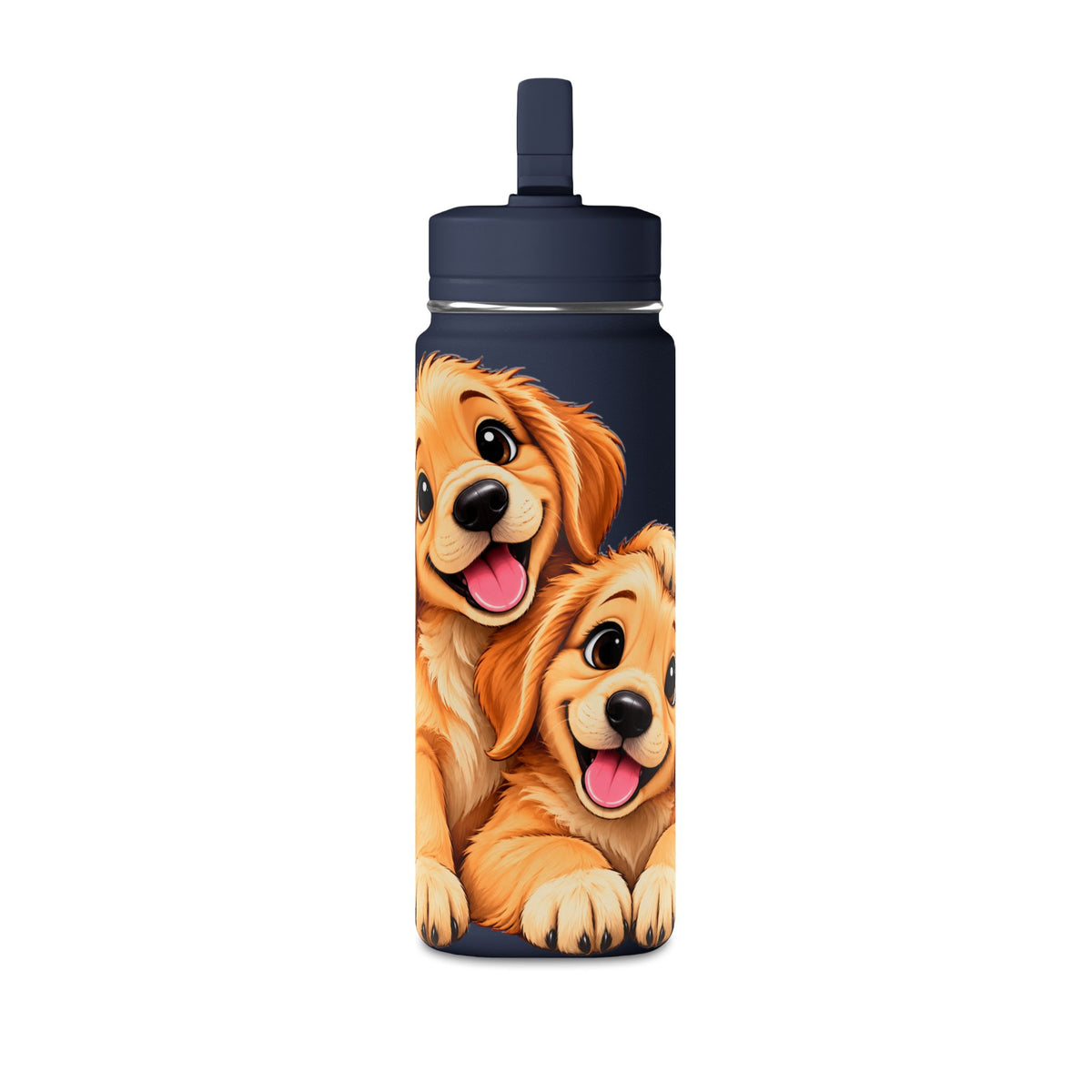 Golden Retriever Puppies Mini Water Bottle