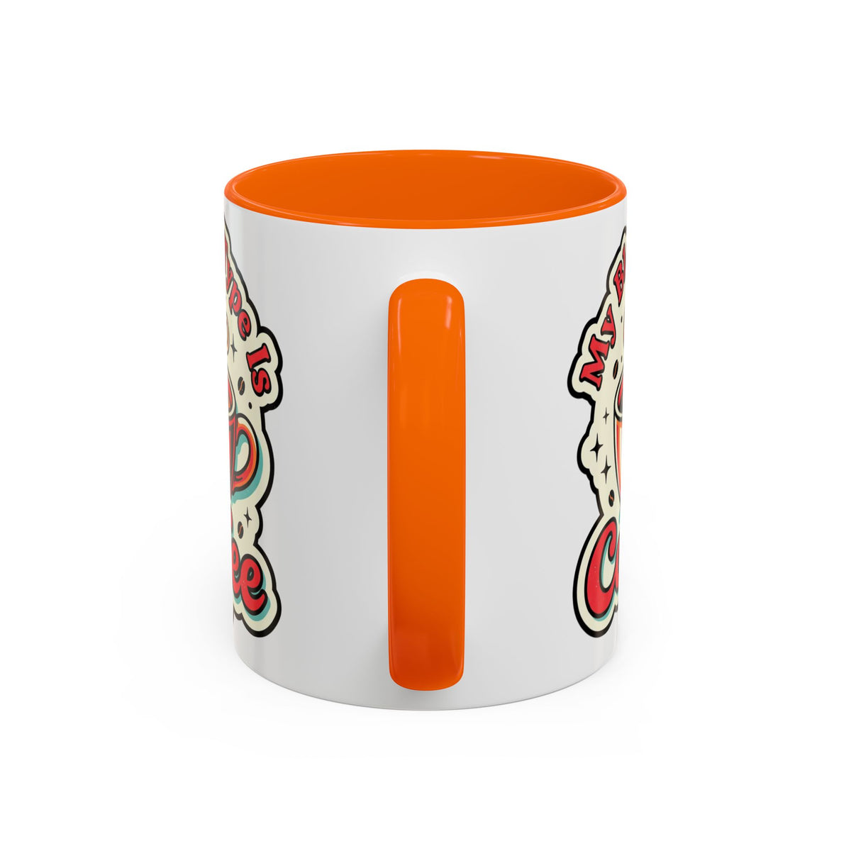 Coffee Mug - "My Blood Type Is Coffee" Accent Ceramic Mug (11oz & 15oz)