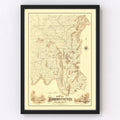 Vintage Map of Madison County, Alabama 1875