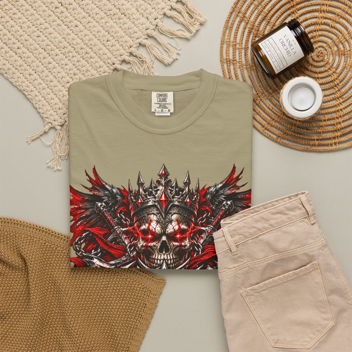 Rebellion Skull Graphic T-Shirt