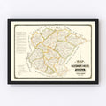 Vintage Map of Oglethorpe County, Georgia 1894