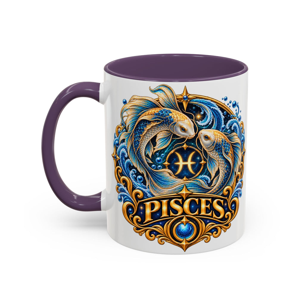 Pisces Zodiac Coffee Mug — Decorative Accent Astrology Mug (11/15oz)