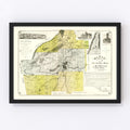 Vintage Map of Floyd County, Georgia 1895