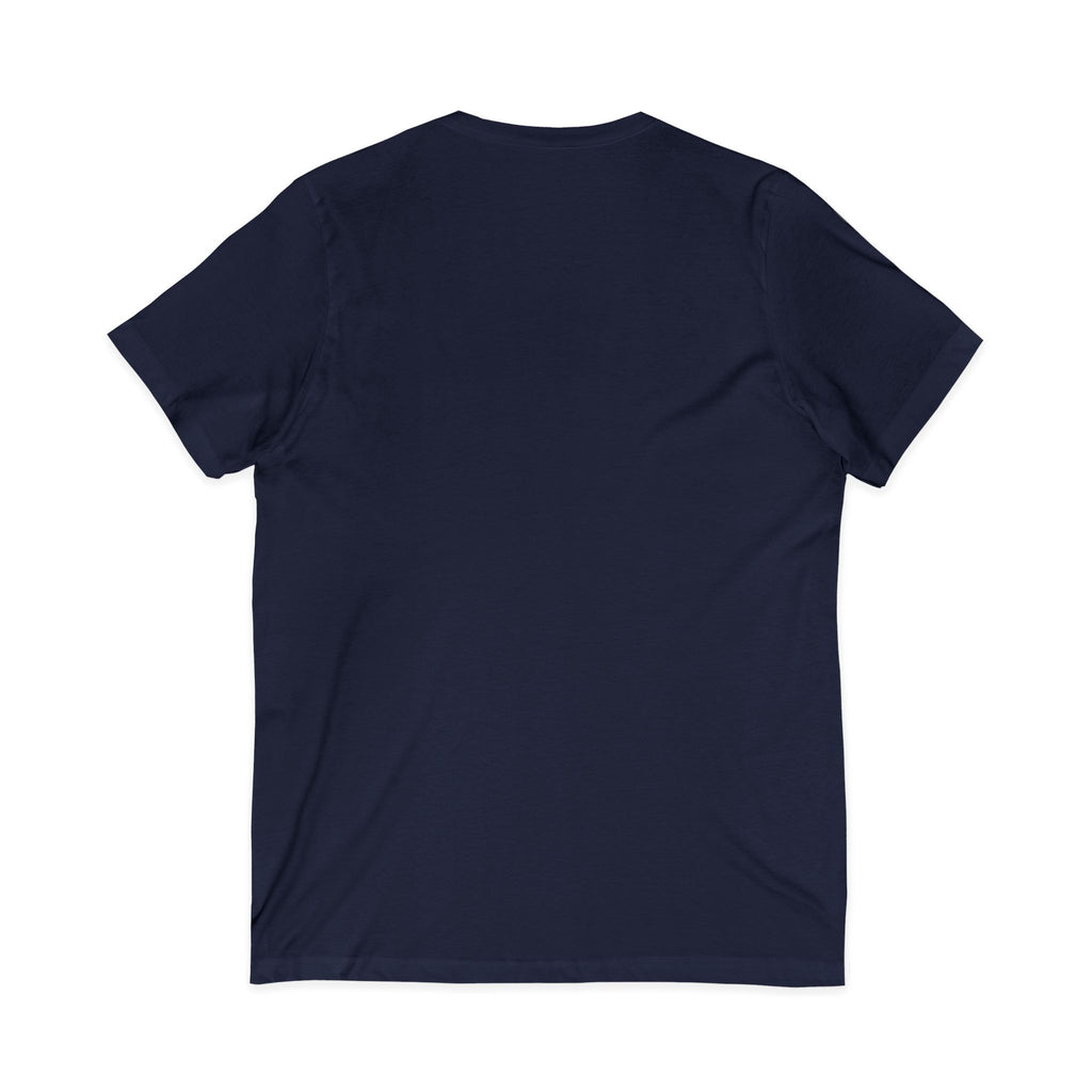 V-Neck Tee — Colorful Brushstroke Quote "To Avoid Criticism Say Nothing, Do Nothing, Be Nothing"