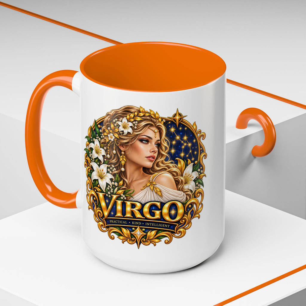 Virgo Zodiac Coffee Mug — Astrology Gift Mug (11/15oz)