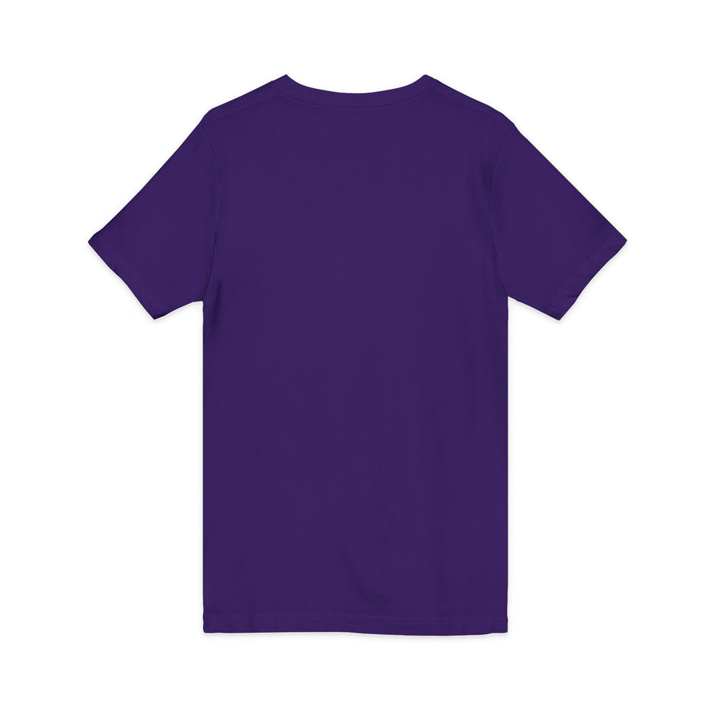 V-Neck Tee — Colorful Brushstroke Quote "To Avoid Criticism Say Nothing, Do Nothing, Be Nothing"