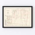 Vintage Map of Livingston Parish, Louisiana 1870