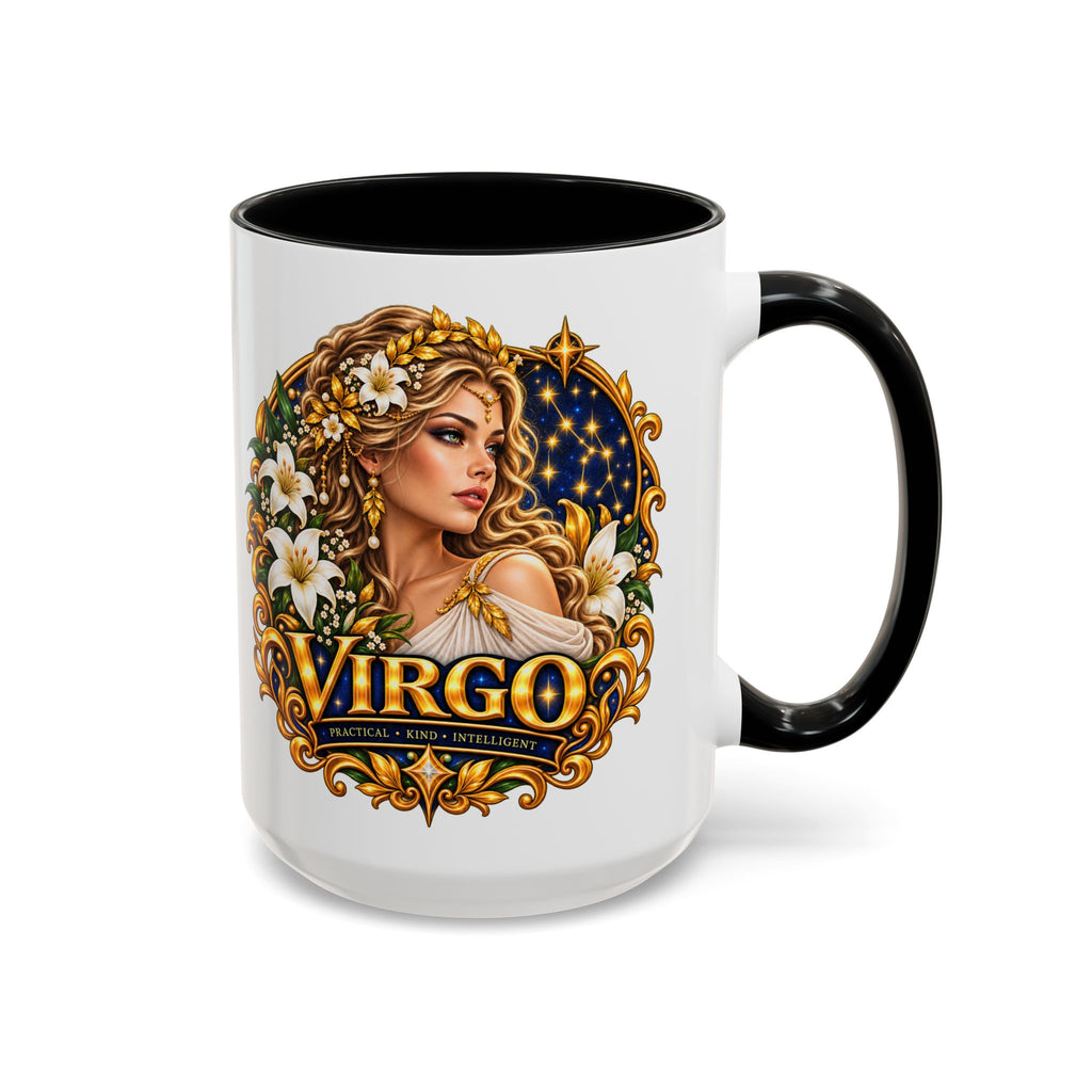 Virgo Zodiac Coffee Mug — Astrology Gift Mug (11/15oz)