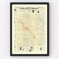 Vintage Map of Cuming County, Nebraska 1900