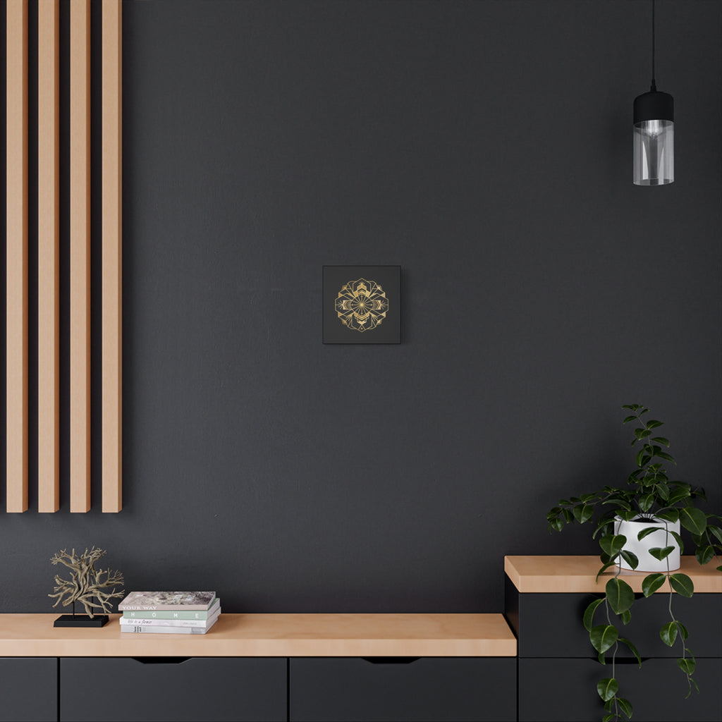 Gold Geometric Mandala Canvas