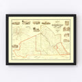 Vintage Map of Schenectady County, New York 1856