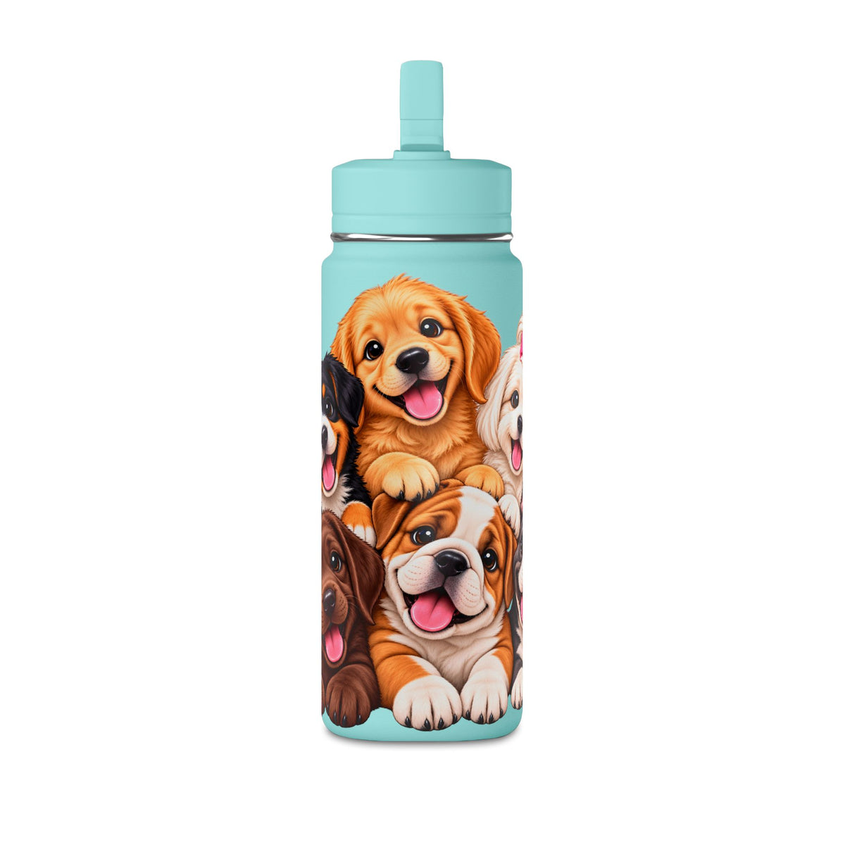 Dog Lover Water Bottle – 20oz Puppy Pack Design