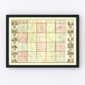 Vintage Map of Ashtabula County, Ohio 1856