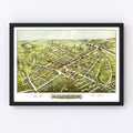 Vintage Map of Westfield, Massachusetts 1875