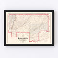 Vintage Map of Forest County, Pennsylvania 1881