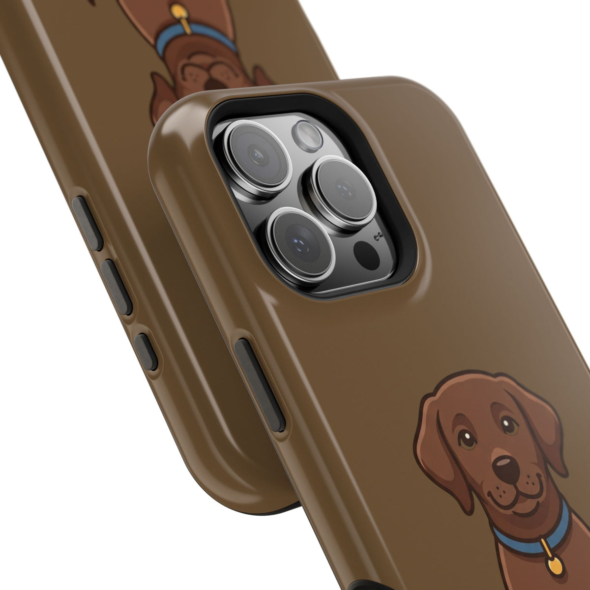 Chocolate Labrador Phone Case — Cute Dog Impact‑Resistant iPhone Cover