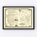 Vintage Map of Dauphin County, Pennsylvania 1858